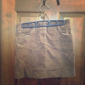 J. Crew - Gray Corduroy Mini Skirt - Size 00